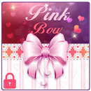 Pink bow heart glitter theme APK