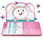 Pink Bunny Lovely Rabbit Theme иконка