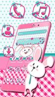 2 Schermata Pink Bunny Lovely Rabbit Theme