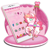 Cute Carrousel Unicorn Theme icône
