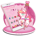 Cute Carrossel Unicorn Theme ícone