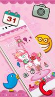 Cute Carrousel Unicorn Theme পোস্টার