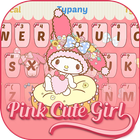 Pink Cute Girl-icoon