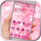 Icona pink cute heart love