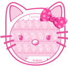 Розовая милая китти-клавиатура иконка