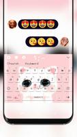 Pink cute Kitty cat Theme постер