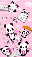 2 Schermata Tema rosa bel panda