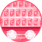 Pink Diamond Theme&Emoji Keyboard ikon