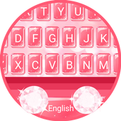 Pink Diamond Theme&Emoji Keyboard icône