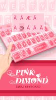 Pink Diamond Theme&Emoji Keyboard syot layar 1
