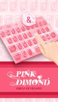 Pink Diamond Theme&Emoji Keyboard capture d'écran 2