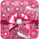 Thème Pink Bowknot de luxe APK