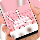 Teclado rosa conejo de Diana APK