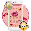Sweet Emoji Pink Theme