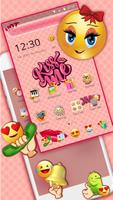 Tema Sweet Emoji Pink poster