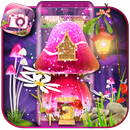 3D Pink Fantasy  mushroom Theme APK