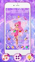 Pink Fairy Glitter Affiche