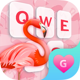 Pink Flamingo Keyboard Theme for Girls icon