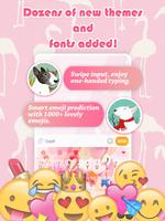 Tema Keyboard Flamingo Pink untuk Anak Perempuan syot layar 1