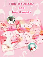 Tema Keyboard Flamingo Pink untuk Anak Perempuan syot layar 2