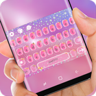 Pink Girl Love Keyboard Glitter Dream Theme icône