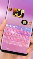 2 Schermata Pink Girl Love Keyboard Glitter Dream Theme