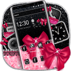 Tema Pink Shiny Bow icono