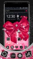 Tema Pink Shiny Bow Poster