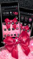 Pink Shiny Bow Theme syot layar 1