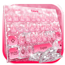 粉紅鑽石閃閃發光的鍵盤主題 APK