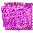 pink jewelry keyboard princess gemstone diamond APK