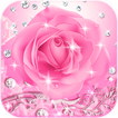 Алмазная розовая роза