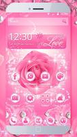 Tema Diamond Pink Rose poster