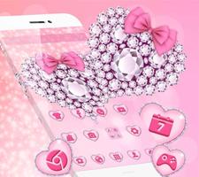 Rose Diamond Heart Affiche