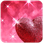 Pink Love Diamond Heart icône
