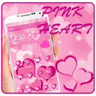 Coeur rose Love Theme icône