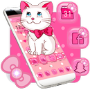 Pink Kitty Cute Theme APK