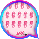 Pink Lip Theme&Emoji Keyboard APK