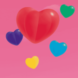 Pink Love Balloons Bubble