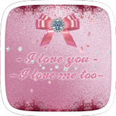 Pink Love Bow Theme icon