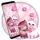 Lovely Cute pink Cat Theme aplikacja