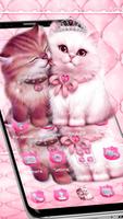 Lovely Cute pink Cat โปสเตอร์