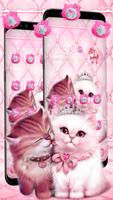 Lovely Cute pink Cat ภาพหน้าจอ 1