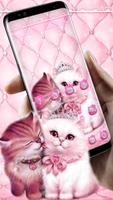 2 Schermata Lovely Cute Pink Cat Theme