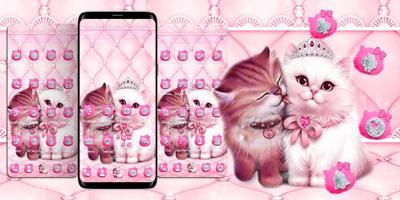 Lovely Cute pink Cat ภาพหน้าจอ 3