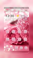 Pink Love Diamond Rose Affiche