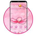 3D Pink Sakura Blossom Launcher icône