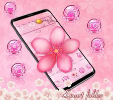 3D Pink Sakura Blossom Launcher capture d'écran 1