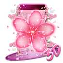 3D Pink Sakura Love Theme APK