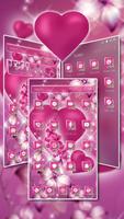 Pink Heart Diamond Theme ảnh chụp màn hình 1